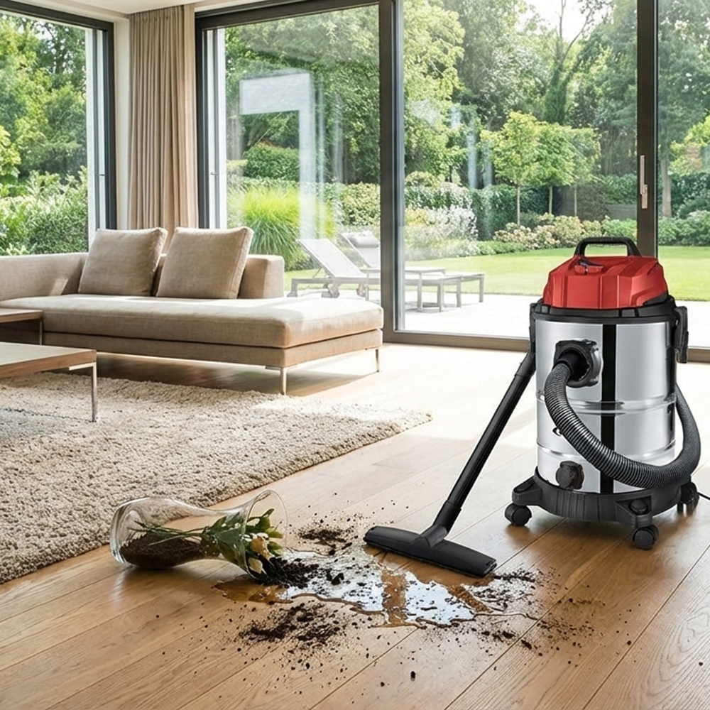 Прахосмукачка за мокро и сухо почистване Werkbull, 1200W, 20L Прахосмукачка за мокро и сухо почистване Werkbull, 1200W, 20L